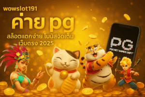 wowslot191 ค่าย pg ศูนย์รวมเกมสล็อตแตกง่าย โบนัสใหญ่แตกทุกวัน